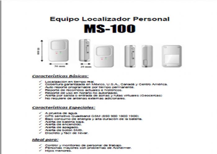 LOCALIZADOR PORTATIL DE MERCANCIA